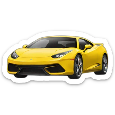 sports car sticker