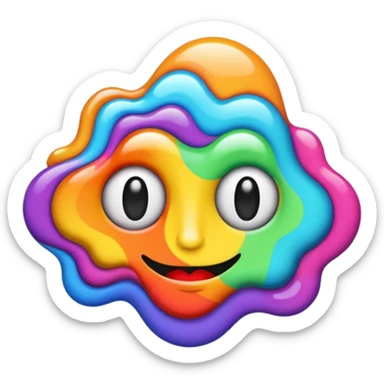 Trippy image  sticker