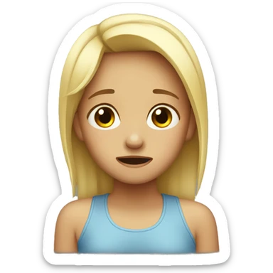 Girl crying  sticker