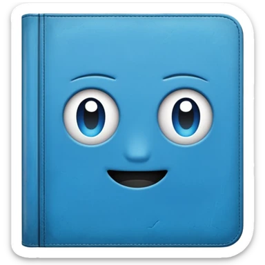 cartella azzurra  sticker