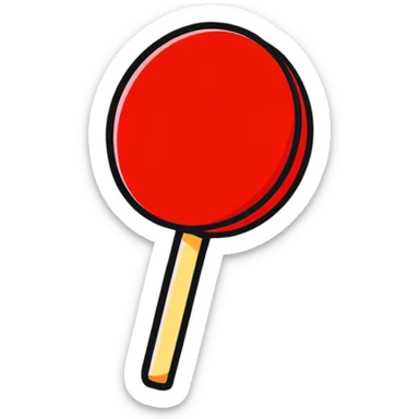 red push pin sticker