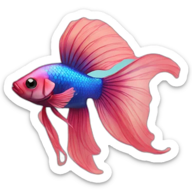 beta fish sticker