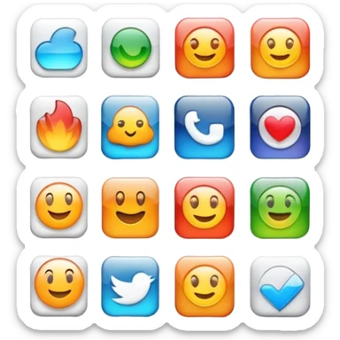 social media account linking, SNS integration with apps sticker