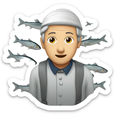 europian anchovy sticker