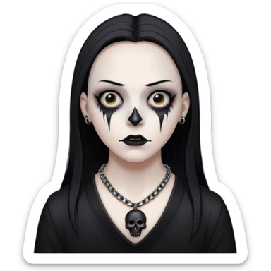 horror neckless sticker