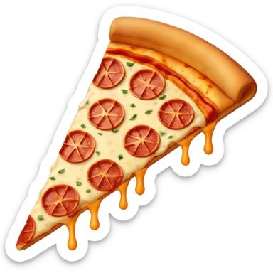 Pizza square sticker