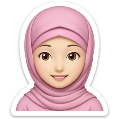 Muslim girl kawaii sticker