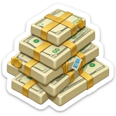 plain ivory money sticker