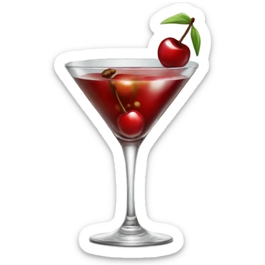 Cherry lover martini sticker