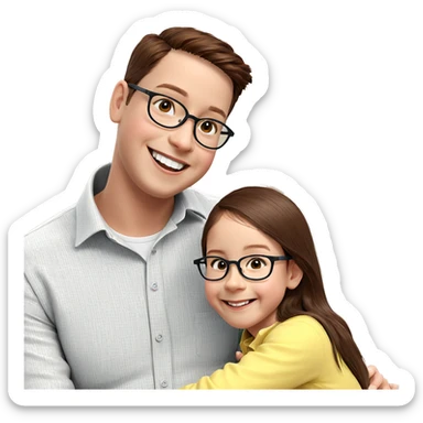 happy moment indoors with friends sticker