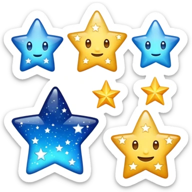 cute ones please stars  sticker