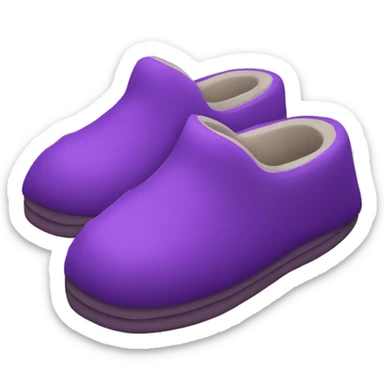 Purple slippers sticker