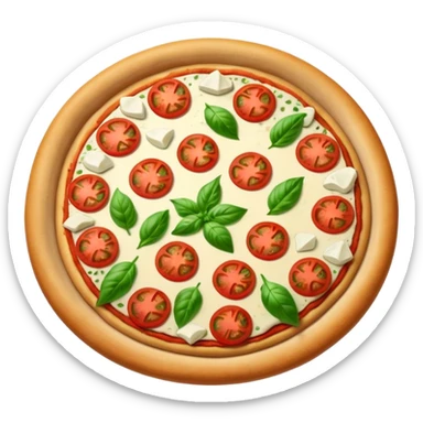 A pizza that embodies all the colors of France sticker