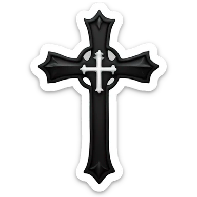 gothic cross dark  sticker