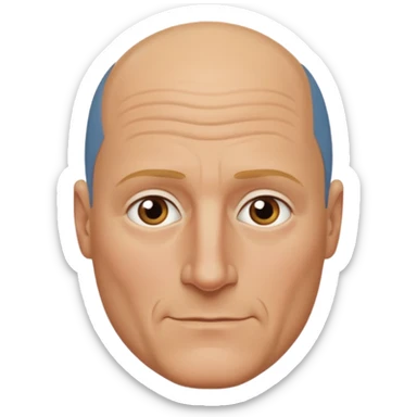 woody harrelson bald sticker