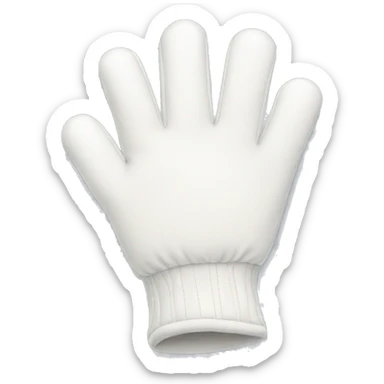 White winter gloves  sticker
