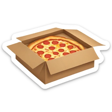 Empty pizza box  sticker