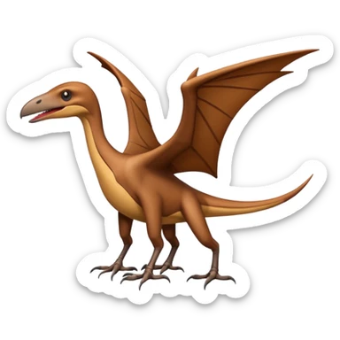 pterodactyl standing sticker