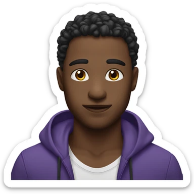 😍 a version of this emoji but with purple eyes sticker