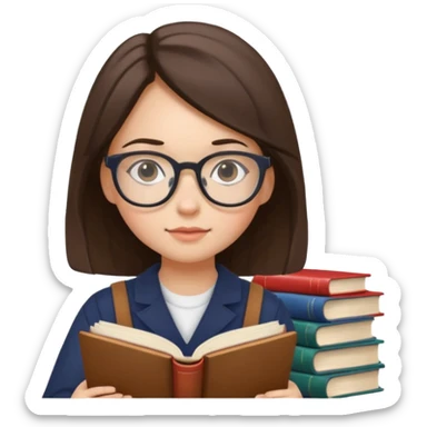 lecture girl sticker