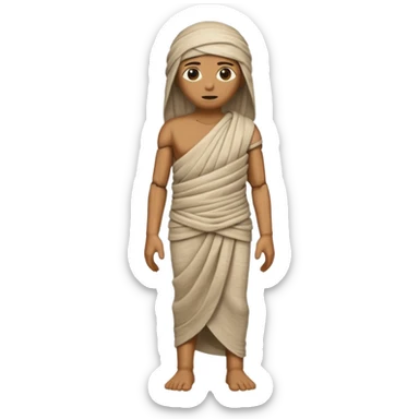 full body mummy sticker