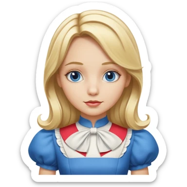 MAKE A ALICE AND THE WONDER LAND EMOJI sticker