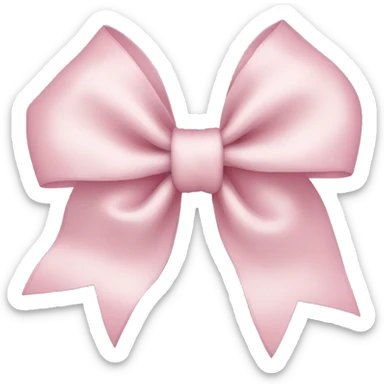 Light pink bow sticker