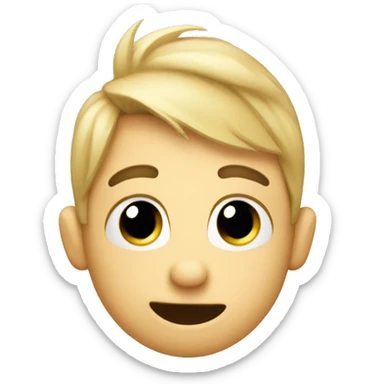 shy emoji with finger pointing together sticker