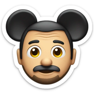 cyril hanouna with mickey ears sticker