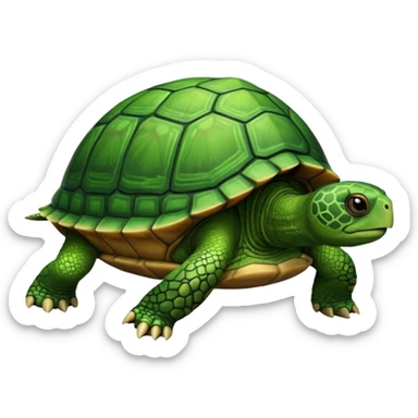 turtle walking sticker