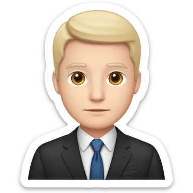 ANCHORMAN NEUTRAL FACE IN SUIT sticker