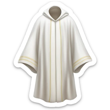 empty white magical robes sticker