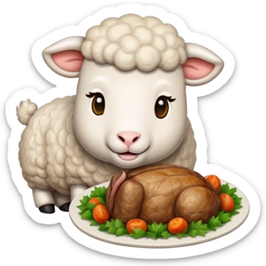 Lamb roast sticker
