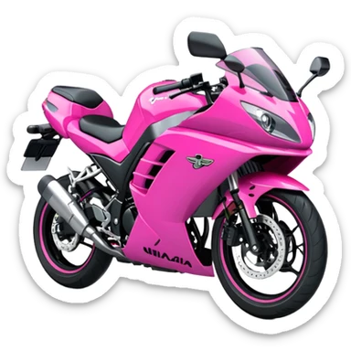 Kawasaki ninja 500 hot pink sticker