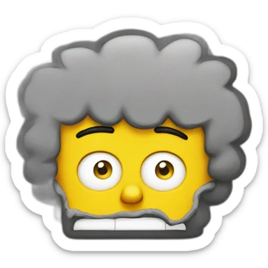 Bart simpson eye roll sticker