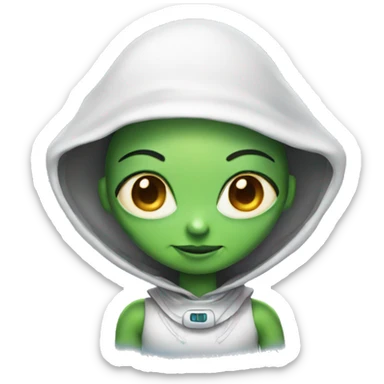 Pretty alien sticker