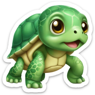baby turtle cute sticker