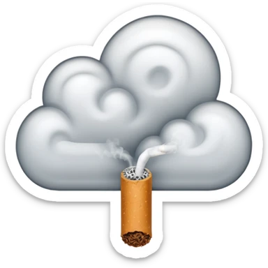 Cigarette Smoke sticker