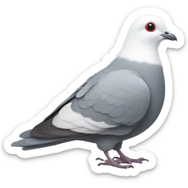 pigeon with a white bonnet / blinder / wing from handmaid's tale sticker