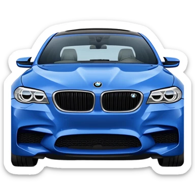 BMW M5 blue muzzle sticker