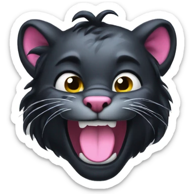 Panther ponk have a smile sticker