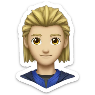 Yu-gi-oh playmaker character  sticker