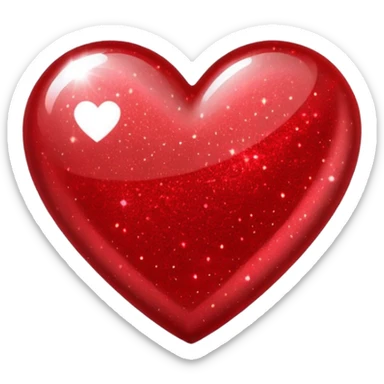 Glitter heart. No bg  sticker