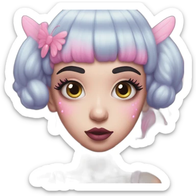 Melanie Martinez pink alien fairy sticker