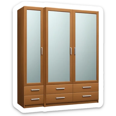 wardrobe modern closed mirror door sticker