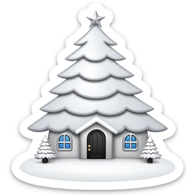 make it aesthetic white christmas decore like its from pinterest sticker