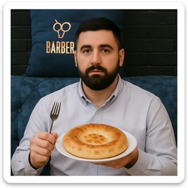 birinchidagi odamni yuziga 2 rasmdagi odamga uxshatib chizib bergin xuddu shunday non yen utirganini sticker