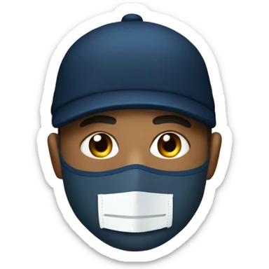 MBappe with a nose protecting mask sticker