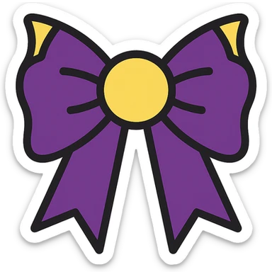 gothic bow sticker