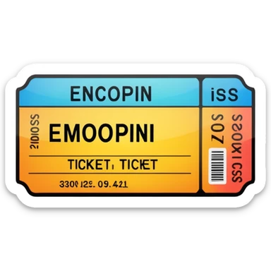 Ticket Check  sticker